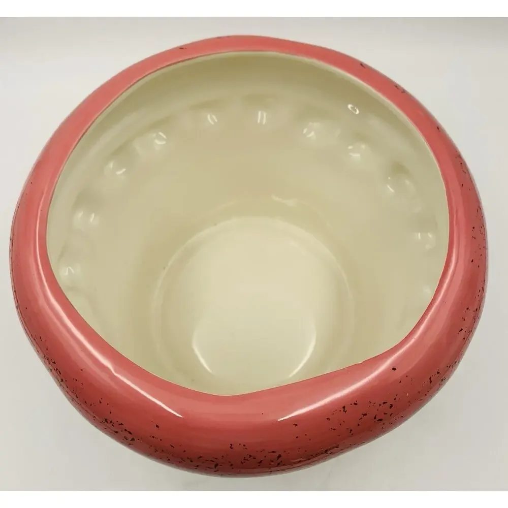 Kohls Ceramic Cupcake Cookie Jar Happy Valentines Day Pink Treat Container